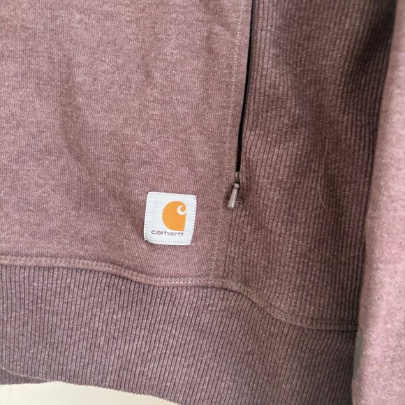 Carhartt Pullover Midweight Hooded Jacket Purple Mauve Women’s Size S - Picture 5 of 10